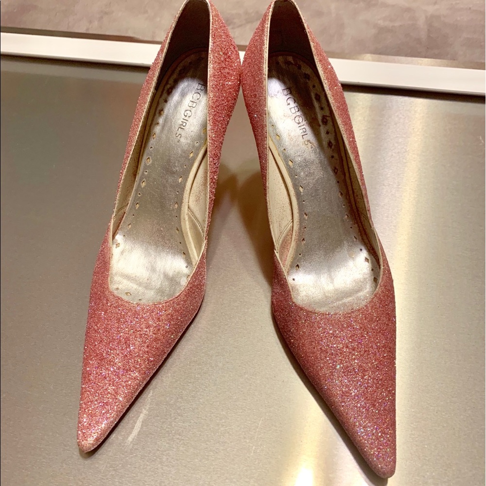 Fairy dust glittered BCBG girls heels